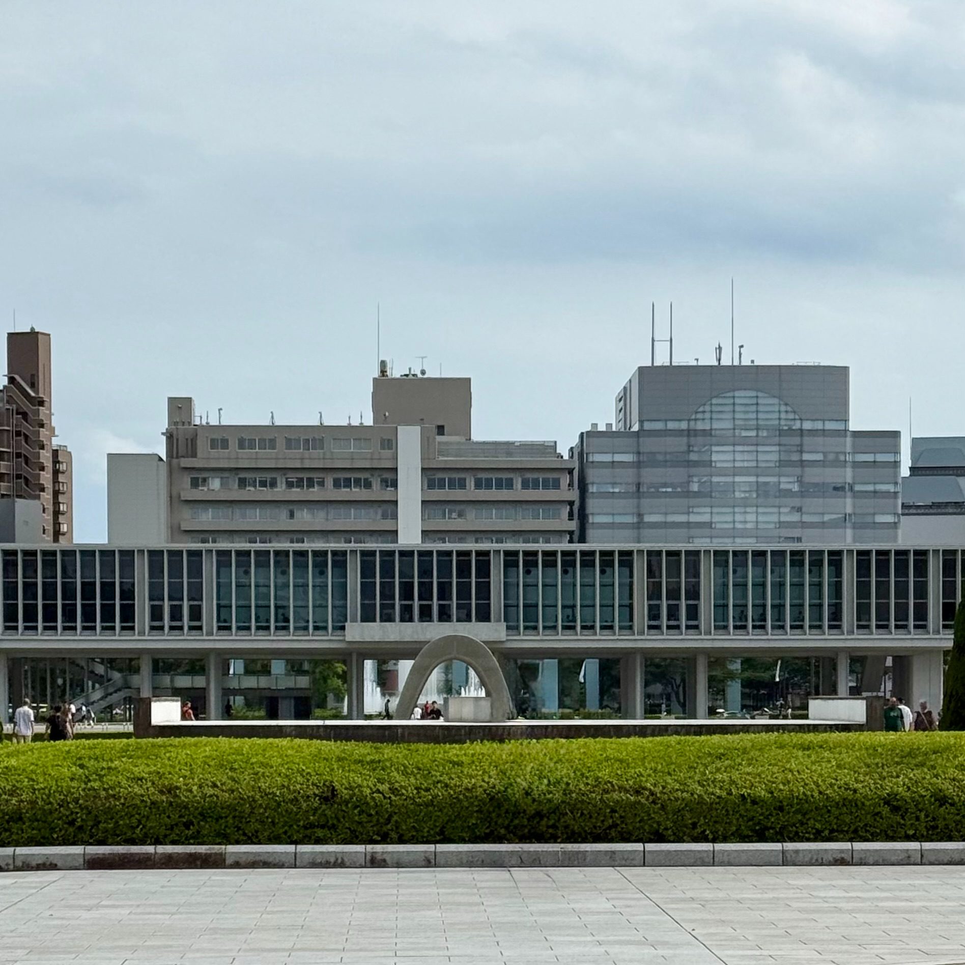 The Peace Memorial Park and Cenotaph in Hiroshima